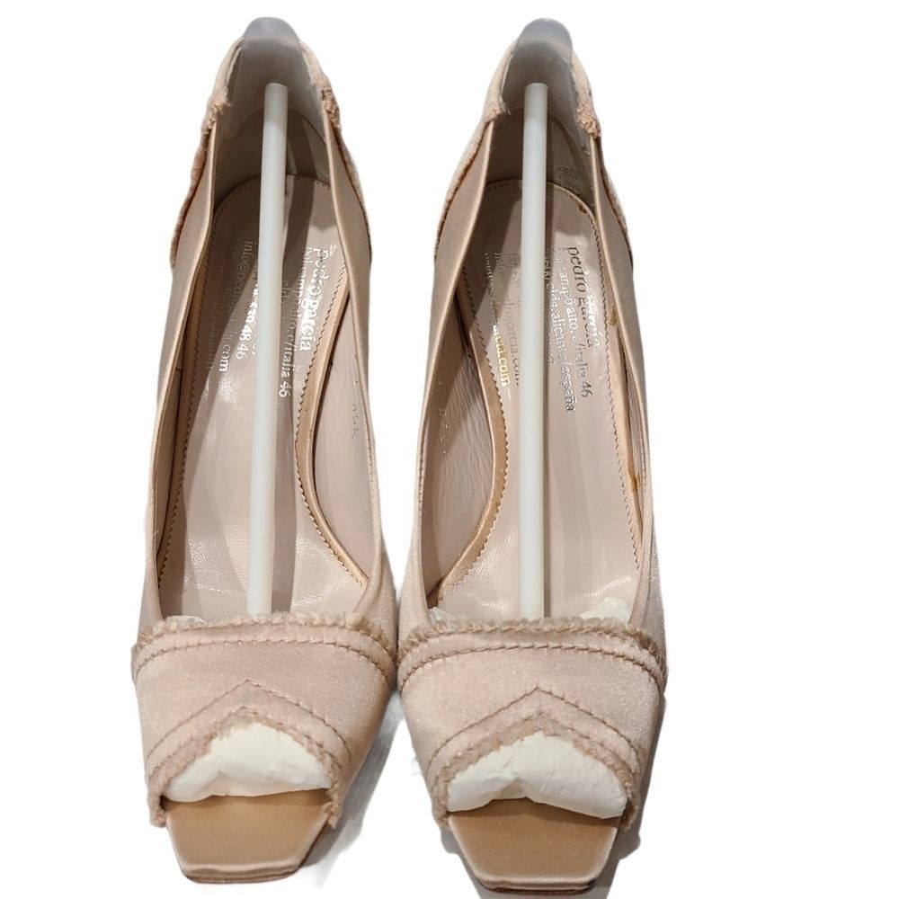 Pedro Garcia Blush Satin Heels